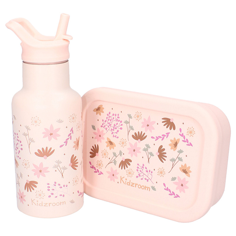 FLOWERS | Drinkfles + lunchbox